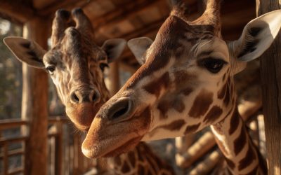Snooty Giraffes Reconcile With Own Feet