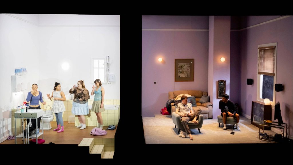 The split stage of Soho Theatre