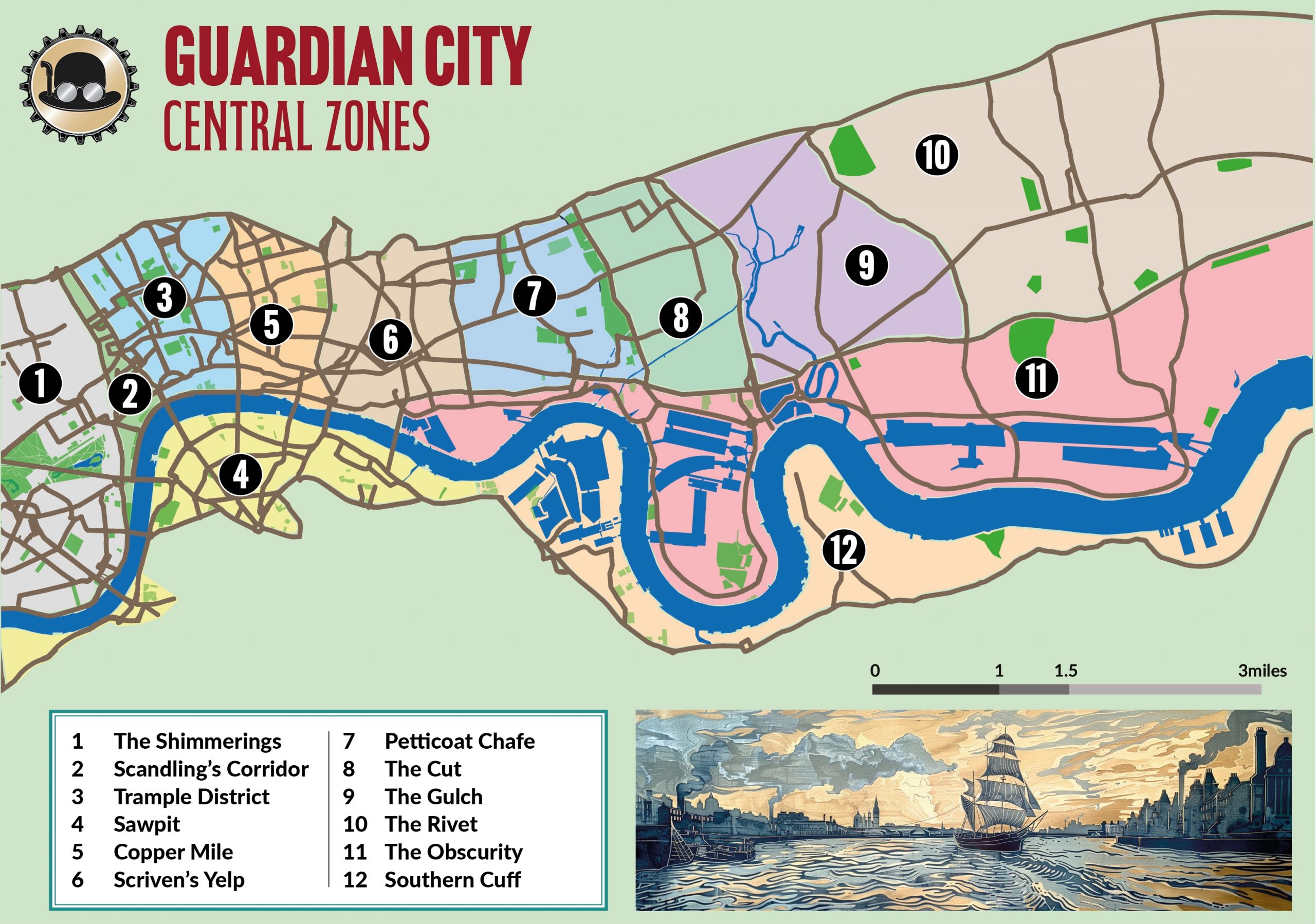 Guardian City map