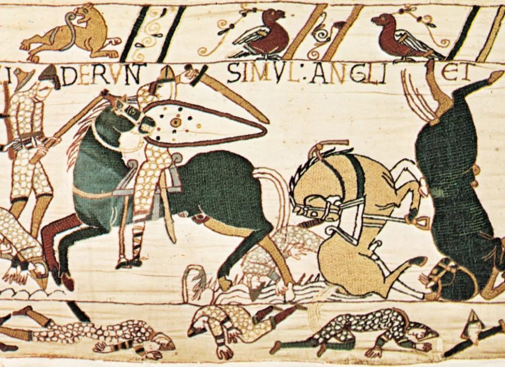Battle scene from Bayeux Tapestry