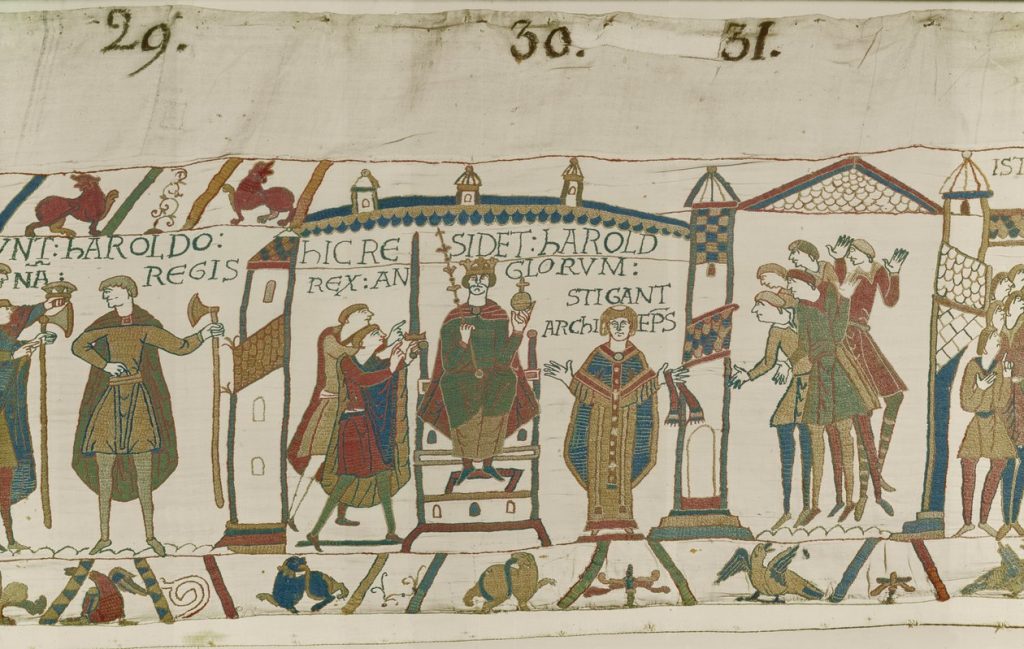 Coronation scene in the Bayeux Tapestry